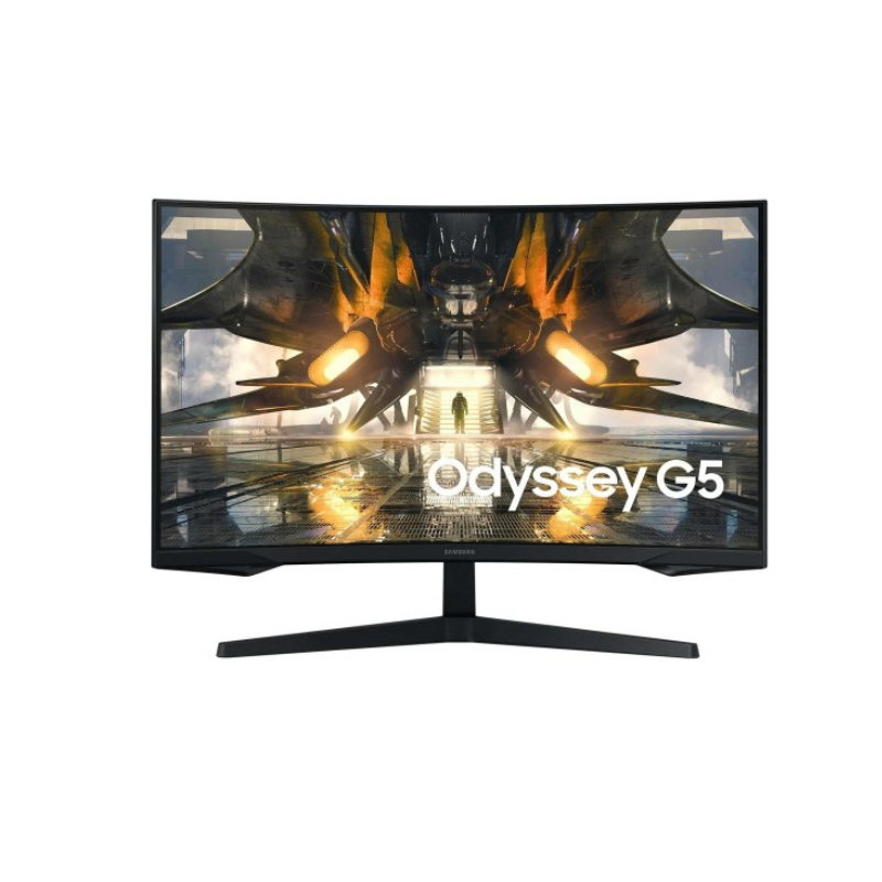 Samsung Odyssey G5 27″ WQHD 165Hz 1ms VA AMD FreeSync Premium 1000R Curved Gaming Monitor