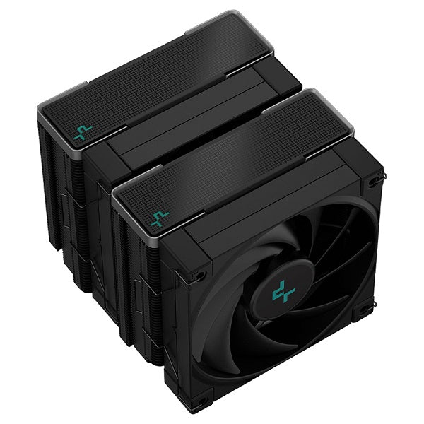 DeepCool AK620 Zero Dark All-Black Dual Tower CPU Air Cooler with 2X 120mm PWM Low Noise FDB Fans And 260W (Max) TDP - Black