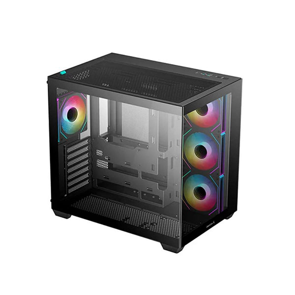 DeepCool CG530 4F ARGB Tempered Glass Steel Black ATX Mid-Tower Desktop Chassis