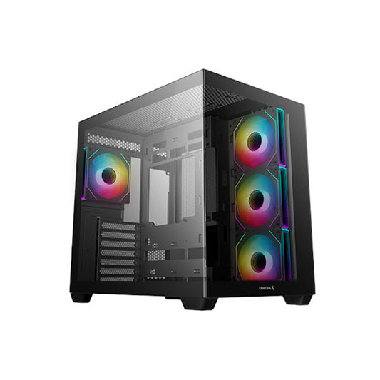 DeepCool CG530 4F ARGB Tempered Glass Steel Black ATX Mid-Tower Desktop Chassis