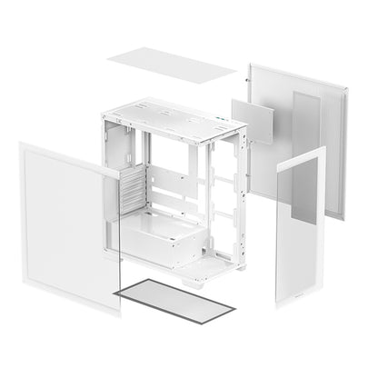 Deepcool CG580 Tempered Glass ATX Mid-Tower White Gaming Chassis