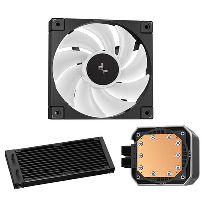 DeepCool MYSTIQUE 240 LCD 240mm All-In-One Black Liquid CPU Cooler