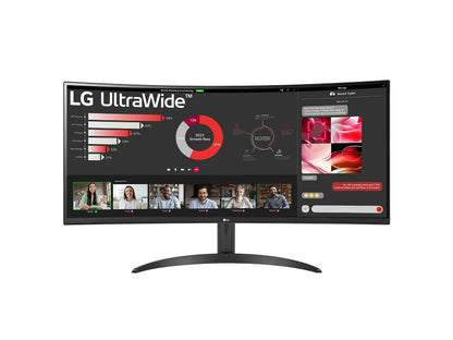 LG 34WR50QC-B UltraWide 34" UWQHD (3440x1440) 5ms 100Hz VA AMD FreeSync 1800R Curved Desktop Gaming Monitor