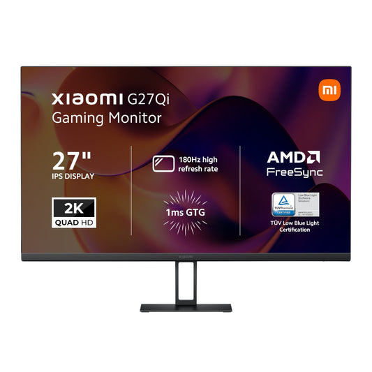 Xiaomi G27Qi 27″ 2K 1440p IPS Gaming Monitor (180Hz, 1ms, 16:9, HDMI/DP, & AMD FreeSync)