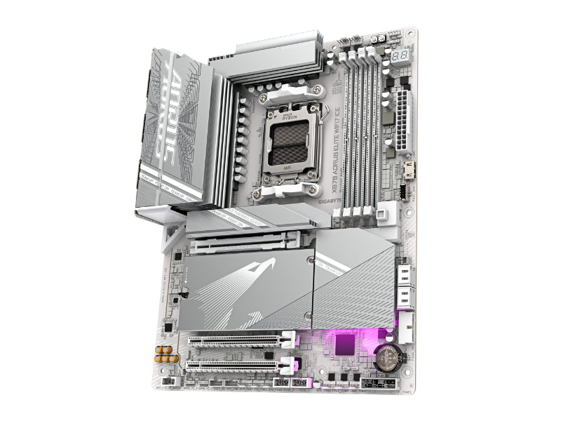 Gigabyte X870 AORUS ELITE WIFI 7 ICE AMD X870 Ryzen Socket AM5 ATX Desktop Motherboard