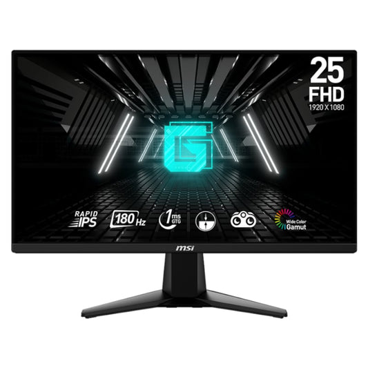 MSI G255F 25″ Gaming Monitor 1920×1080 (FHD) Rapid IPS 1mz 180Hz Adaptive Sync HDMI Displayport Black