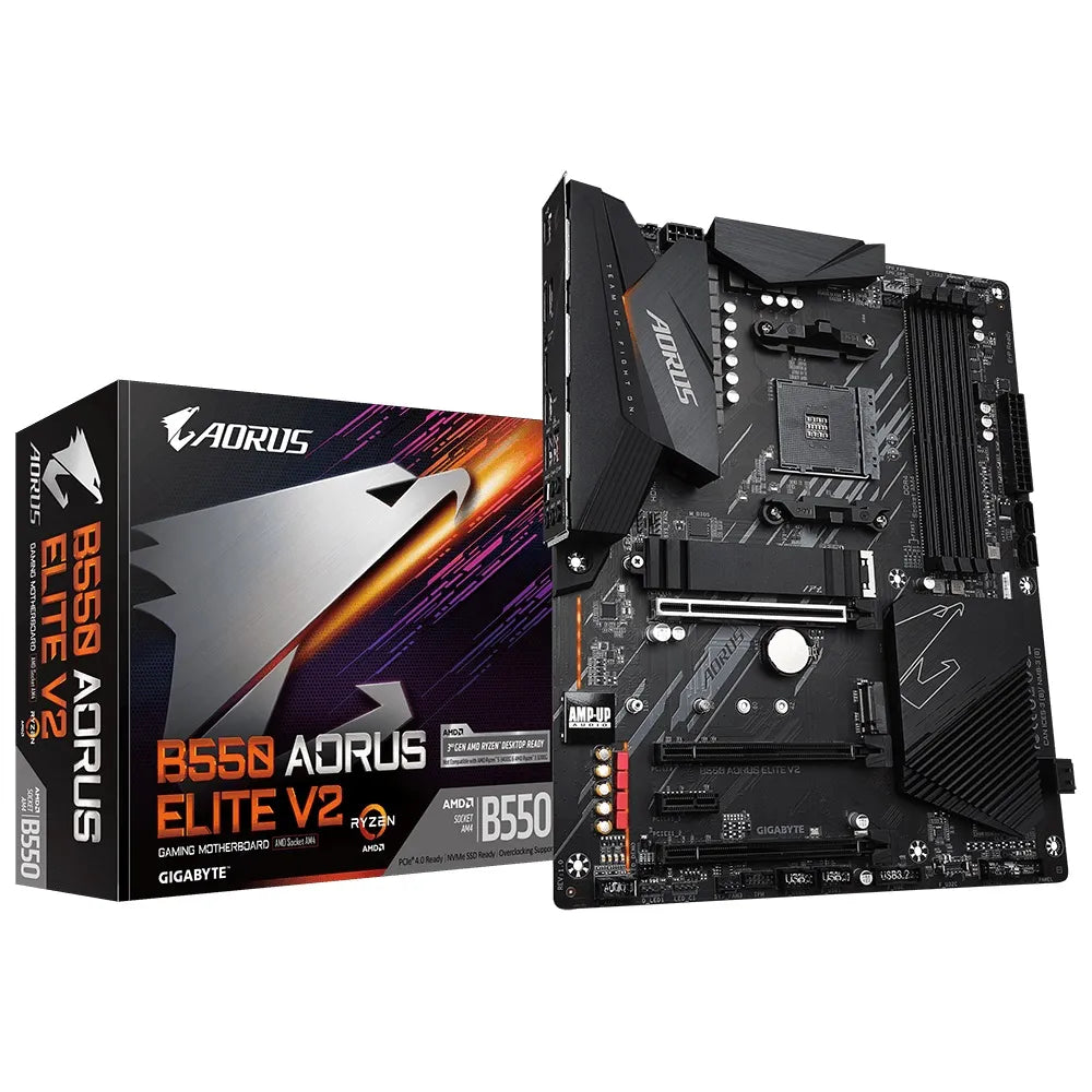 Gigabyte GA-B550-AORUS-ELITEV2 B550 AORUS ELITE V2 AMD B550 Ryzen Socket AM4 ATX Desktop Motherboard