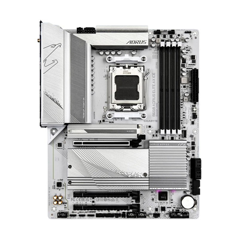 Gigabyte B650 AORUS ELITE AX ICE WiFi AMD B650 Ryzen Socket AM5 ATX Desktop Motherboard