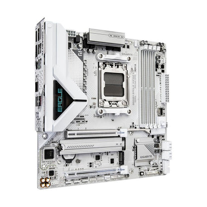 Gigabyte B850M EAGLE WIFI6E ICE AMD B850 Ryzen Socket AM5 White Micro-ATX Desktop Motherboard