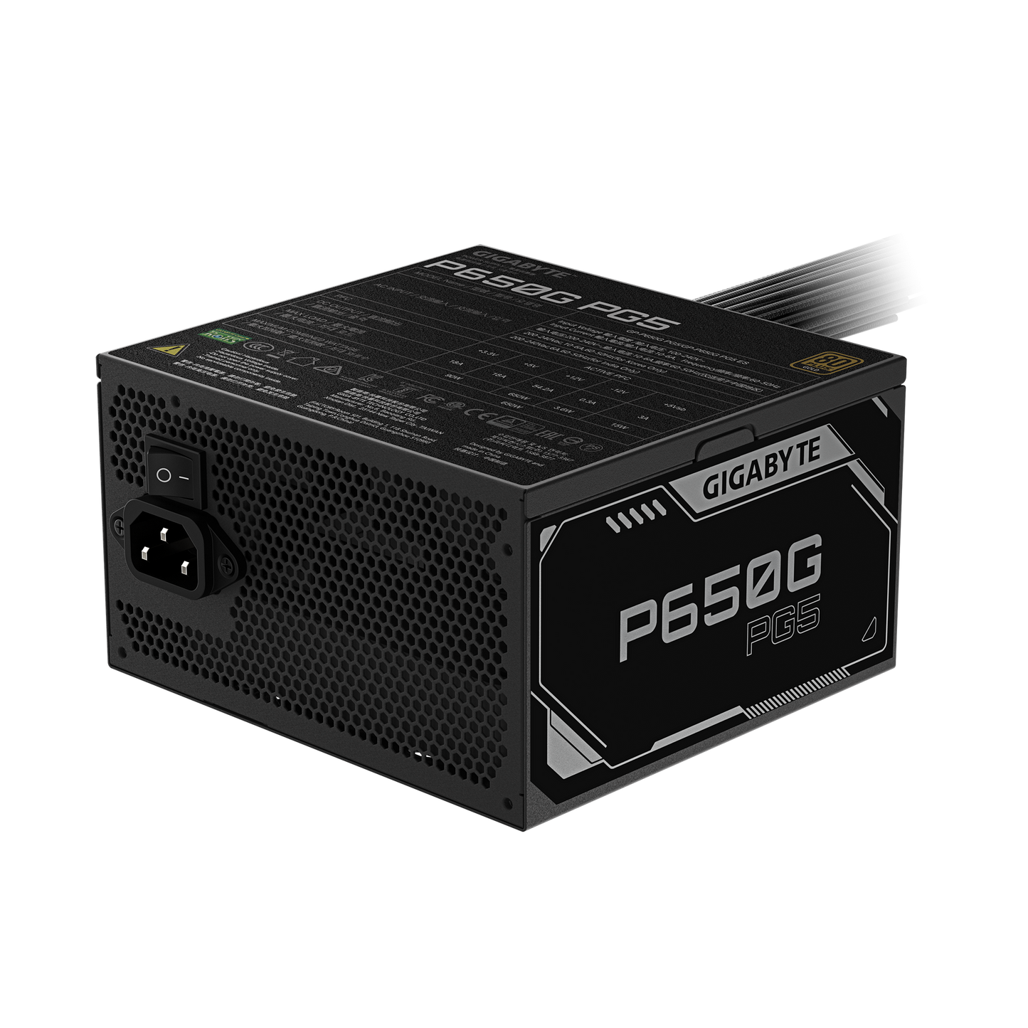 Gigabyte P650G PG5 650W 80 PLUS Gold Non-Modular ATX 3.1 PCIe Gen 5.1 Power Supply
