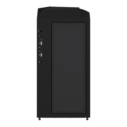 Gigabyte C301 GLASS V2 Clear Tempered Glass Mesh Steel Black ATX Mid-Tower Desktop Chassis