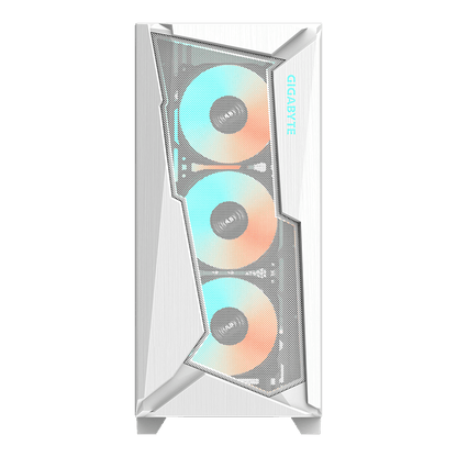 Gigabyte C301 Glass V2 Mid Tower Gaming PC Case White GB-C301GW V2