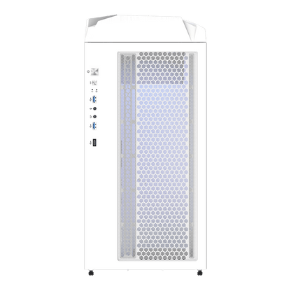 Gigabyte C301 Glass V2 Mid Tower Gaming PC Case White GB-C301GW V2