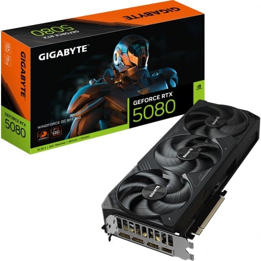 Gigabyte GeForce RTX 5080 WINDFORCE OC SFF 16GB GDDR7 256-bit PCIe 5.0 Desktop Graphics Card