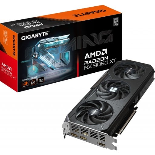 Gigabyte Radeon RX 9060 XT 8GB GAMING OC 8GB GDDR6 128-Bit PCIe 5.0 Desktop Graphics Card