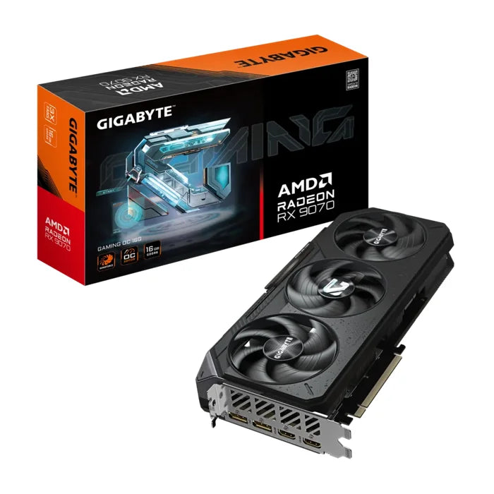 Gigabyte Radeon RX 9070 GAMING OC 16GB GDDR6 256-bit PCI-E 5.0 Desktop Graphics Card