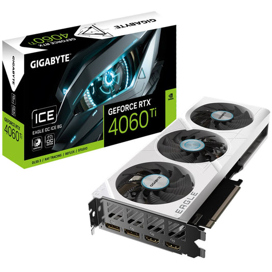 Gigabyte GeForce RTX 4060 Ti EAGLE OC ICE 8GB GDDR6 128 bit PCIe 4.0 Desktop Graphics Card