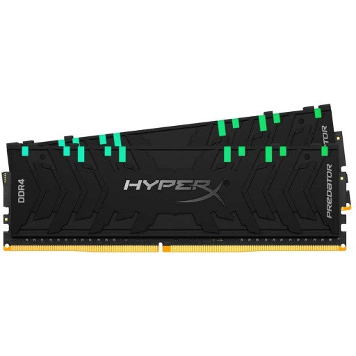 Kingston HyperX Predator RGB 16GB (2x8GB) DDR4-3600 MHz CL17 1.2V 288-Pin Black Desktop Memory