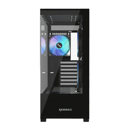 Raidmax I801 ATX|Micro-ATX|Mini-ITX|E-ATX ARGB Gaming Chassis – Black