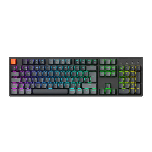 Keychron K10 QMK Full-size RGB Wireless Custom Mechanical Keyboard V.2 (Super RED Switch) – Black