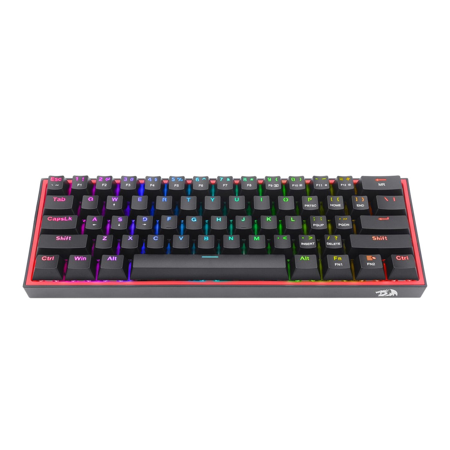 Redragon K617 FIZZ 60% Wired RGB Gaming Keyboard – Black