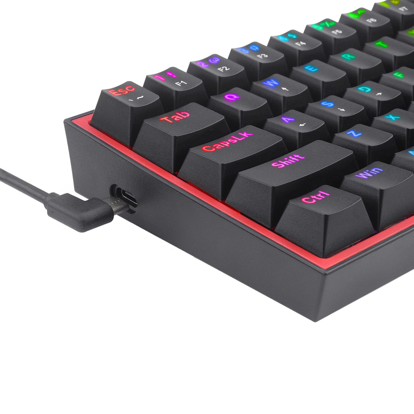 Redragon K617 FIZZ 60% Wired RGB Gaming Keyboard – Black