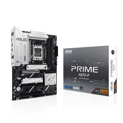 ASUS PRIME X870-P, AMD X870 Chipset, Socket AM5, ATX Desktop Motherboard