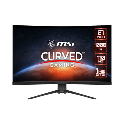 MSI QD 27″ Gaming Monitor 2560 x 1440 (QHD) Rapid VA with Quantum Dot 1 ms 170Hz FreeSync Premium HDR Ready 1000R HDMI DisplayPort Tilt and Height Adjustable