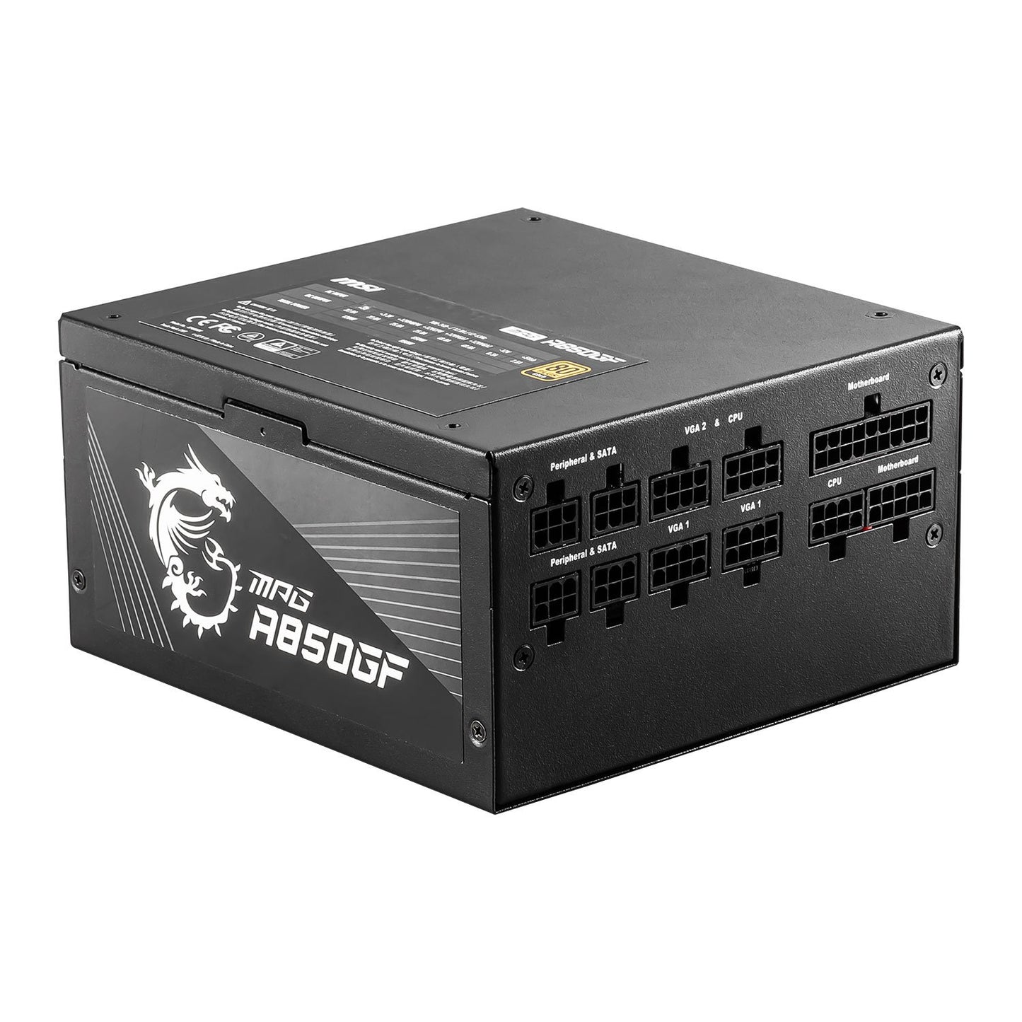 MSI MPG A850GF 850W 80 Plus Gold Fully-Modular Black