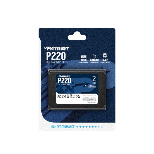 Patriot P220 2TB 2.5″ SSD