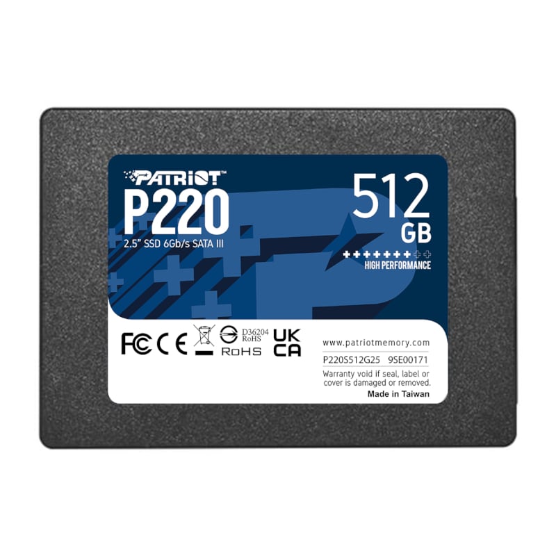 Patriot P220 512GB 2.5″ SSD