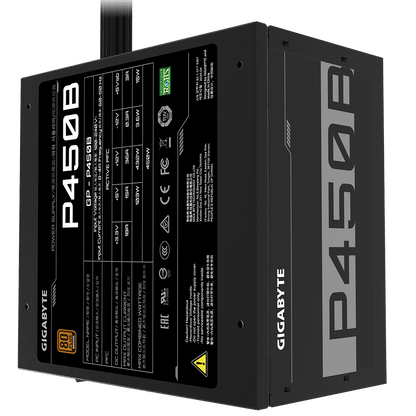 Gigabyte GP-P450B 450W 80 Plus Bronze Non-Modular Black Desktop Power Supply