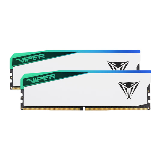 Patriot Viper Elite 5 RGB 32GB 6000MHz DDR5 Desktop Gaming Memory Kit – White