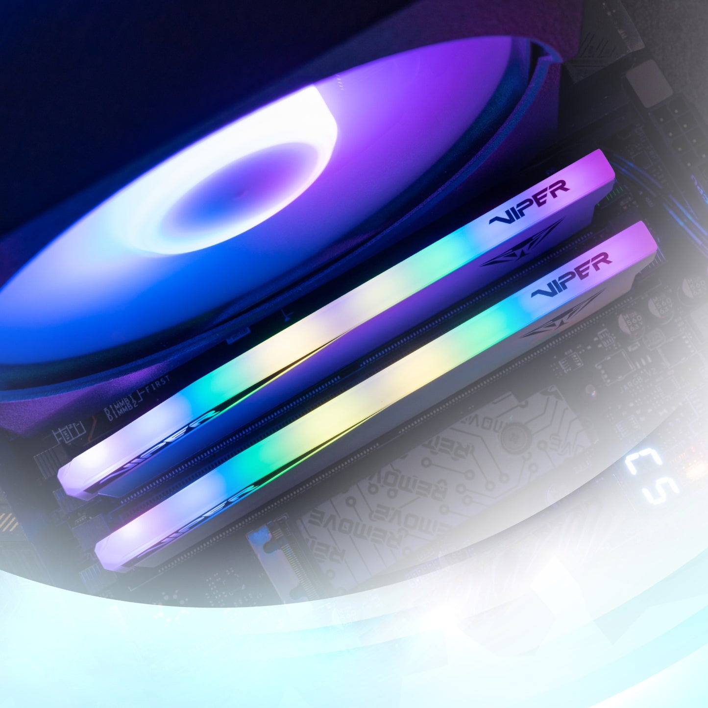 Patriot Viper Elite 5 RGB 32GB 6000MHz DDR5 Desktop Gaming Memory Kit – White