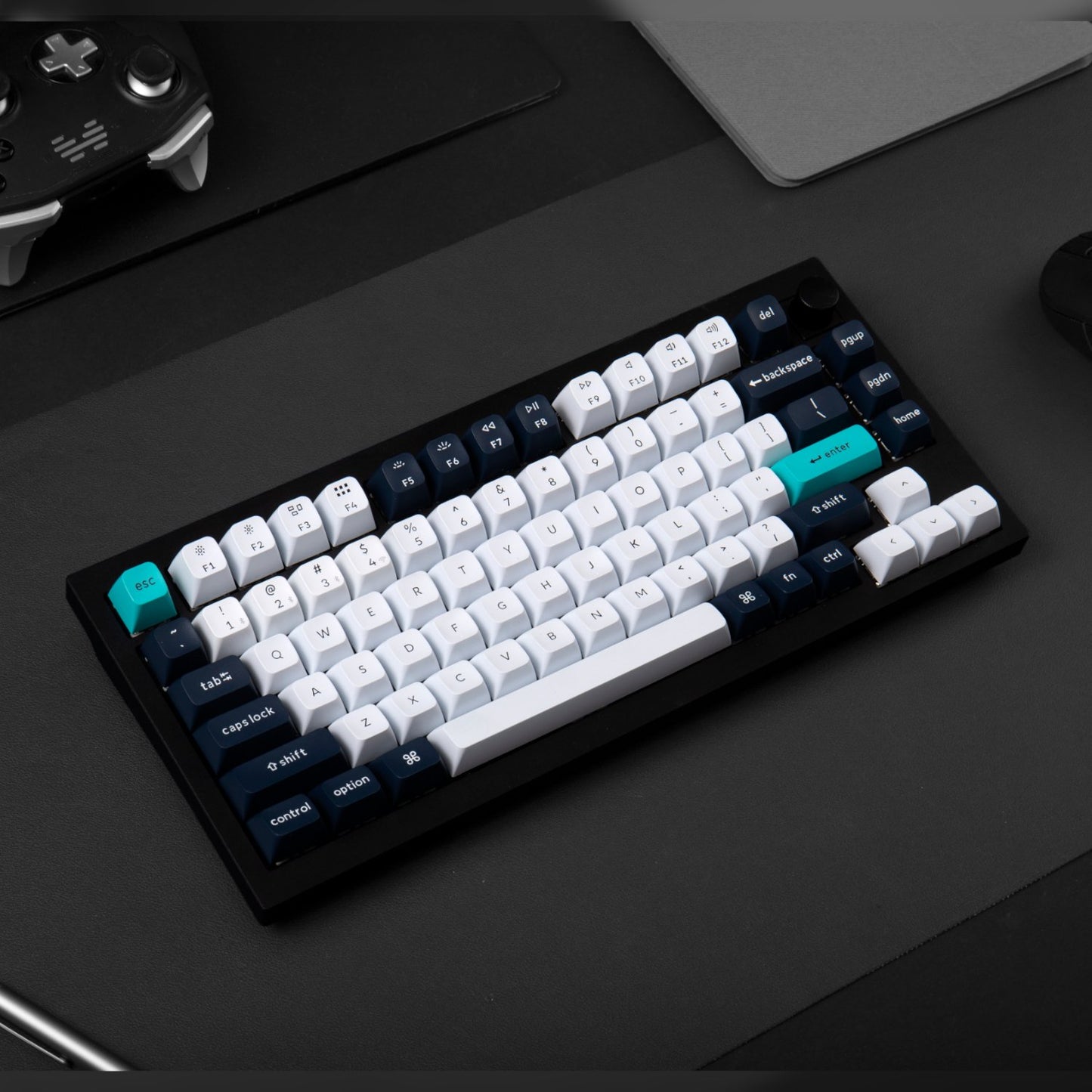 Keychron Q1 Max QMK/VIA RGB Wireless Custom Mechanical Keyboard (Gateron BANANA Switches) – Black