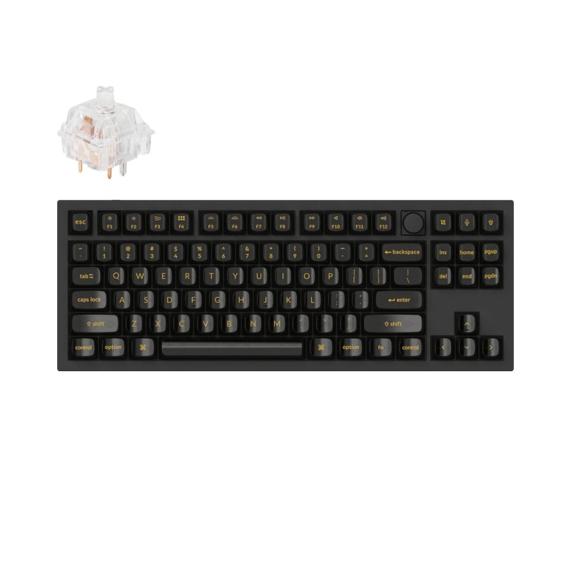 Keychron Q3 80% Kailh Clione Limacina Switches Aluminium RGB Wired Keyboard – Black