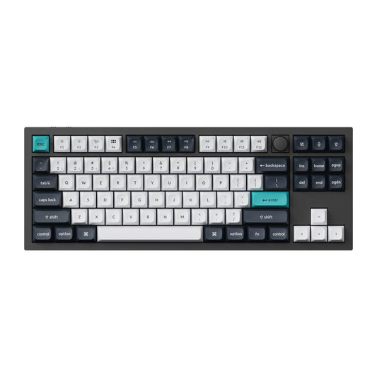 Keychron Q3 Max QMK/VIA 80% Wireless Custom Mechanical Keyboard (Banana Switch) – Carbon Black