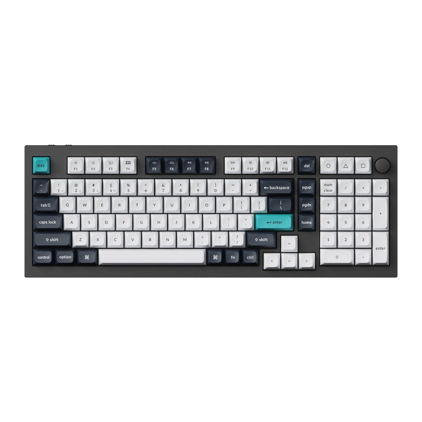 Keychron Q5 Max QMK/VIA Full-size Wireless Custom Mechanical Keyboard (Banana Switches) – Carbon Black