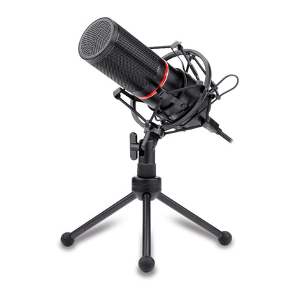 REDRAGON BLAZAR Cardioid USB Gaming Mic and Tripod – Black