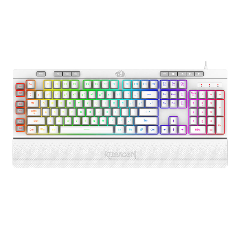 REDRAGON SHIVA Membrane Keyboard – White