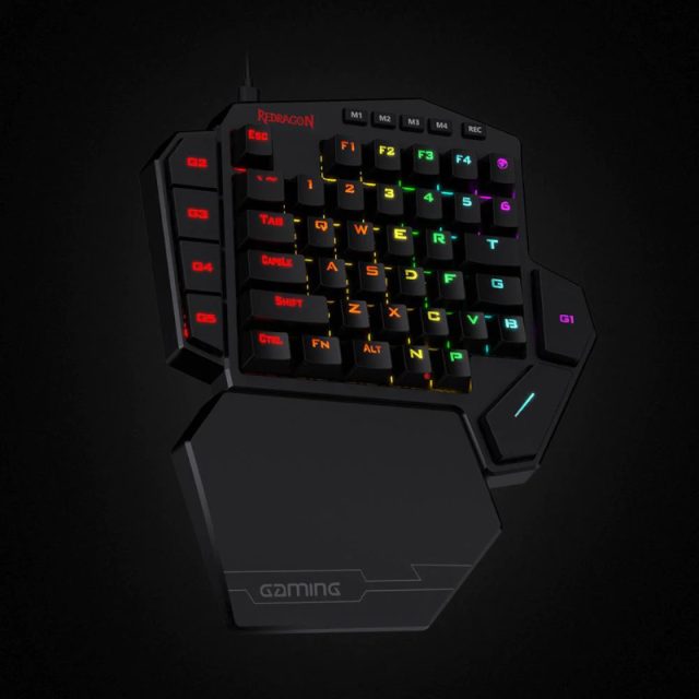 REDRAGON Diti Elite Pro One-Handed RGB Wireless Mechanical Gaming Keyboard – Black
