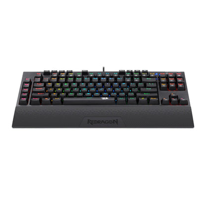 Redragon K588 RGB Pro BROADSWORD TKL Mechanical Wired Gaming Keyboard – Black