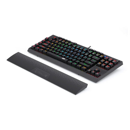 Redragon K588 RGB Pro BROADSWORD TKL Mechanical Wired Gaming Keyboard – Black