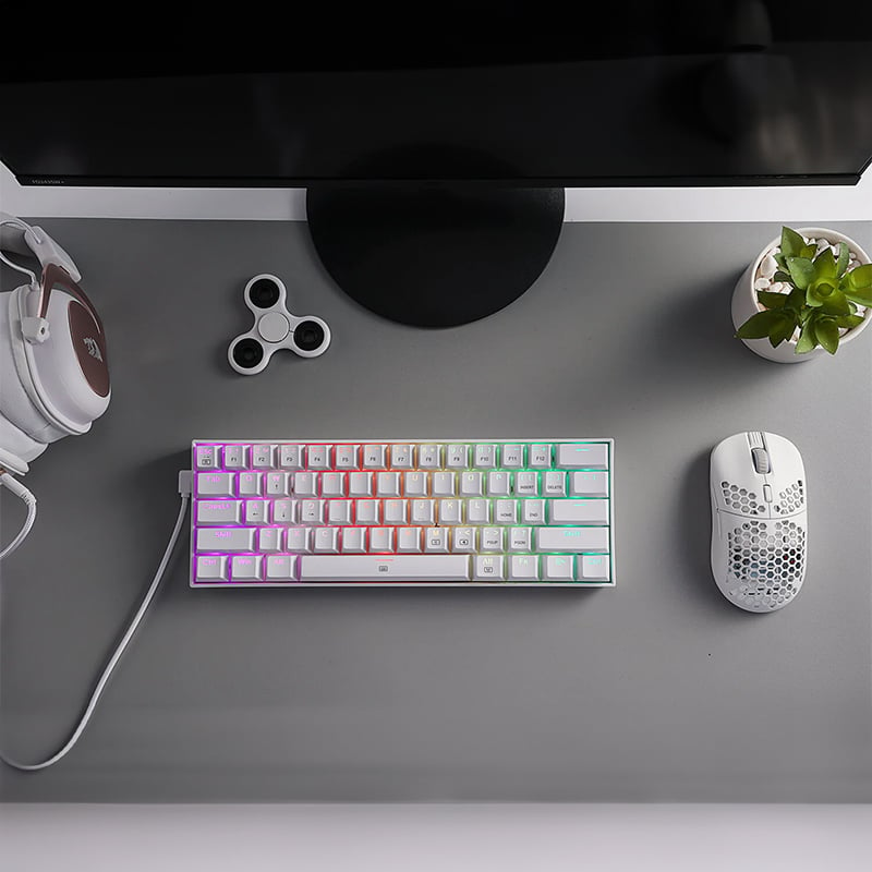 REDRAGON DRAGONBORN Wired Mechanical Keyboard RGB 67Key Design – White