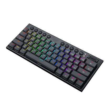 REDRAGON Horus Mini 61Key Red Switch RGB Low Profile Gaming Mechanical Keyboard – Black