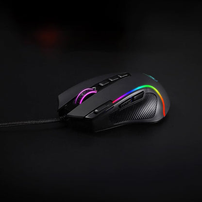 REDRAGON PREDATOR 4000DPI RGB Ergo Gaming Mouse – Black