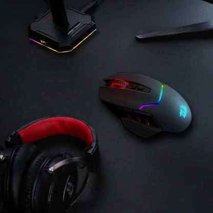 REDRAGON Mirage Pro 8000DPI RGB Wireless Gaming Mouse – Black