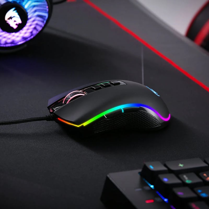 REDRAGON COBRA FPS 32000DPI RGB Gaming Mouse – Black