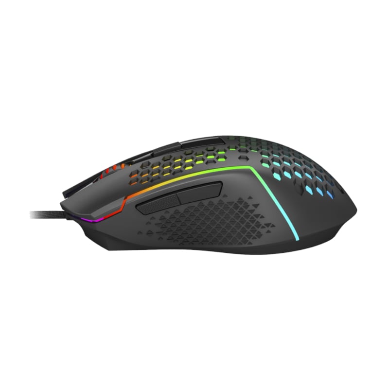 REDRAGON Reaping 6200DPI RGB LightWeight 65g Gaming Mouse – Black