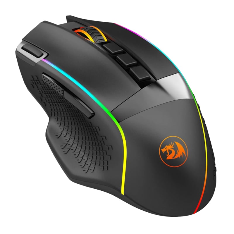 REDRAGON Enlighten 19000DPI RGB Wireless Gaming Mouse – Black